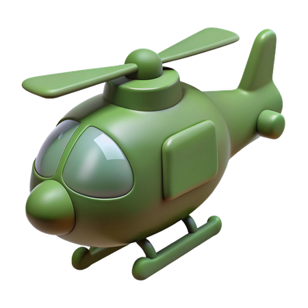 Helicopter  3D Icon
