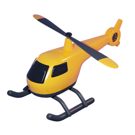 Helicopter  3D Icon