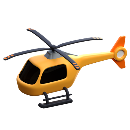 Helicopter  3D Icon