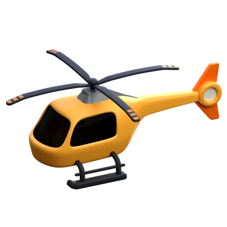 Helicopter  3D Icon