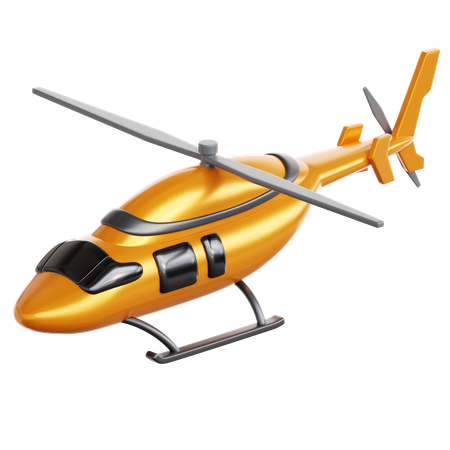 Helicopter  3D Icon