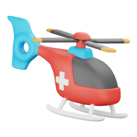 Helicopter  3D Icon