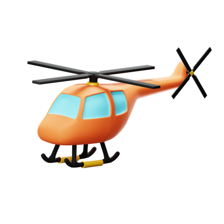 Helicopter  3D Icon