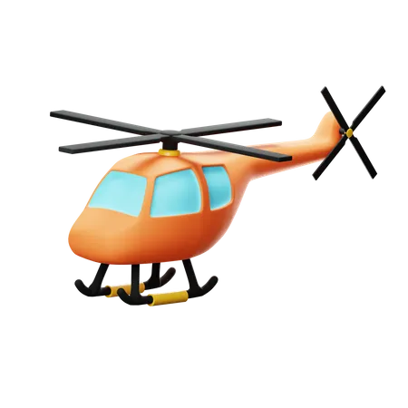 Helicopter  3D Icon