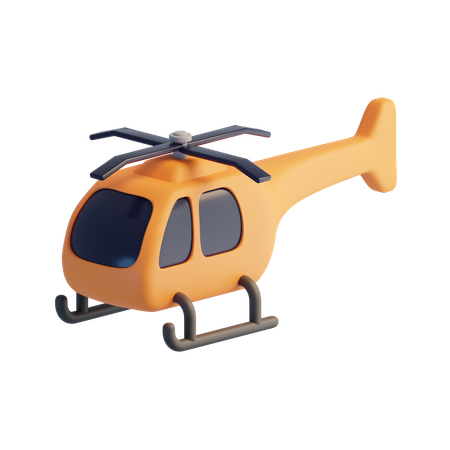 Helicopter  3D Icon