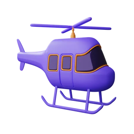 Helicopter  3D Icon