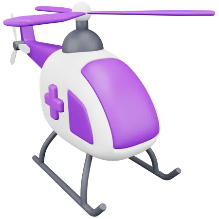 Helicopter  3D Icon