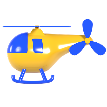 Helicopter  3D Illustration