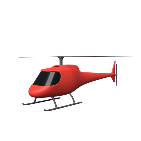 Helicopter  3D Illustration