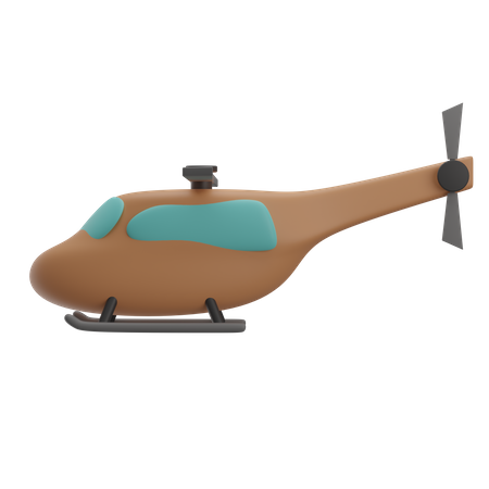 Helicopter  3D Illustration