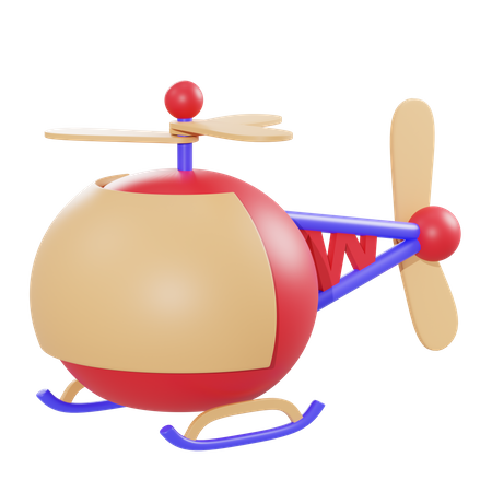 Helicopter  3D Illustration