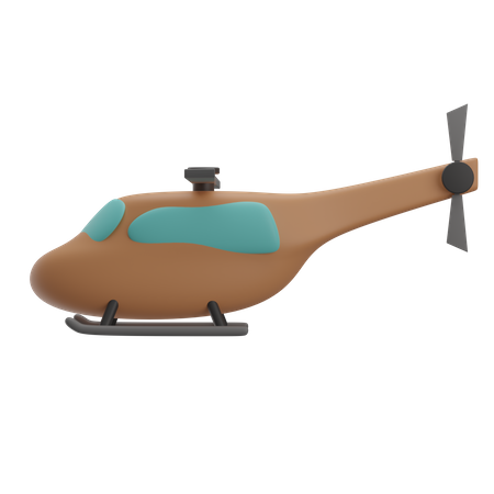 Helicopter 3D Illustration