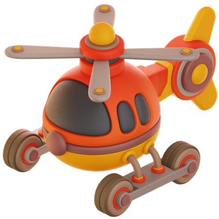 Helicopter Toy  3D Icon