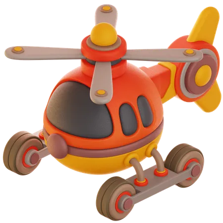 Helicopter Toy  3D Icon