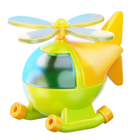 Helicopter Toy  3D Icon