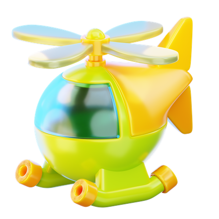 Helicopter Toy  3D Icon