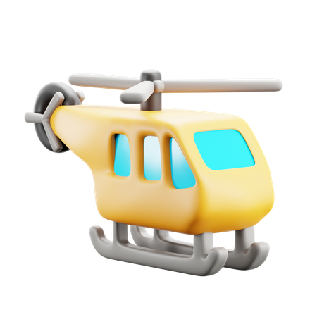 Hélicoptère  3D Icon