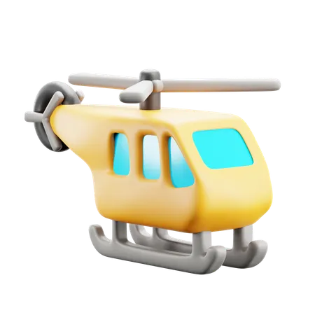 Hélicoptère  3D Icon