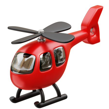 Hélicoptère  3D Icon