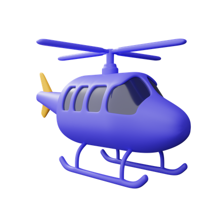 Hélicoptère  3D Icon