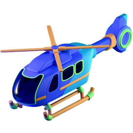 Hélicoptère  3D Icon