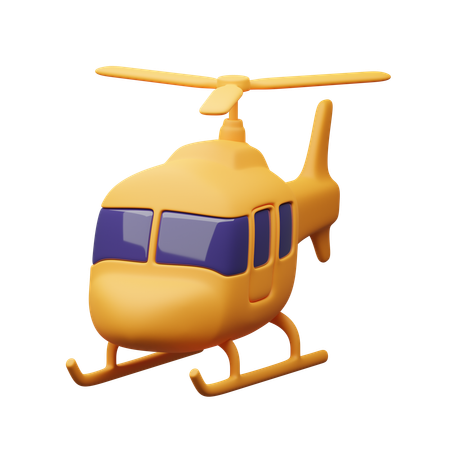 Hélicoptère  3D Icon