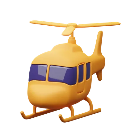 Hélicoptère  3D Icon