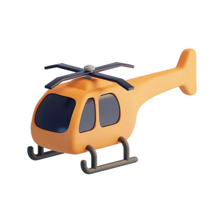 Hélicoptère  3D Icon