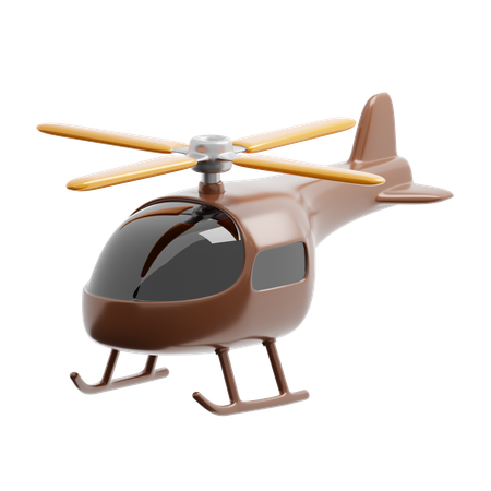 Hélicoptère  3D Icon