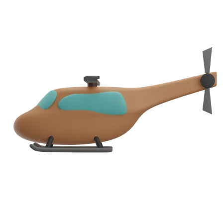 Hélicoptère  3D Illustration