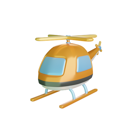 Hélicoptère  3D Icon