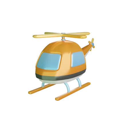 Hélicoptère  3D Icon