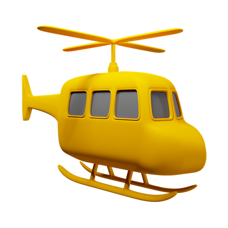 Hélicoptère  3D Icon