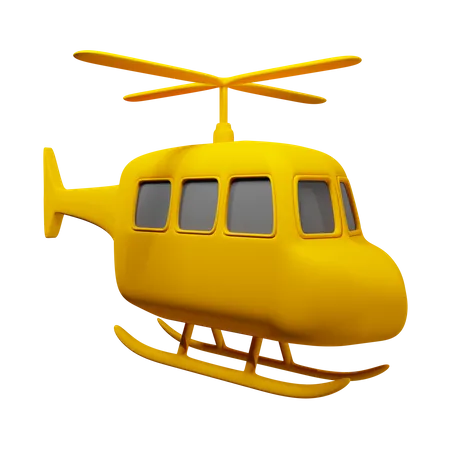 Hélicoptère  3D Icon