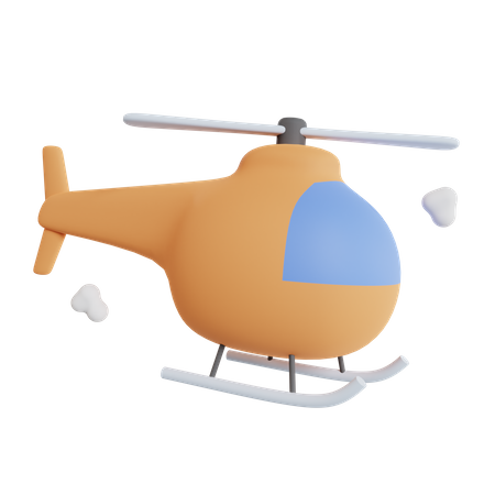 Hélicoptère  3D Icon