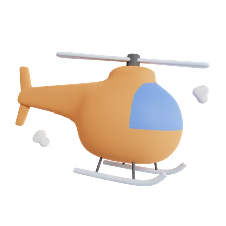 Hélicoptère  3D Icon