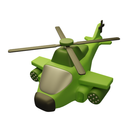 Hélicoptère de l'armée  3D Icon