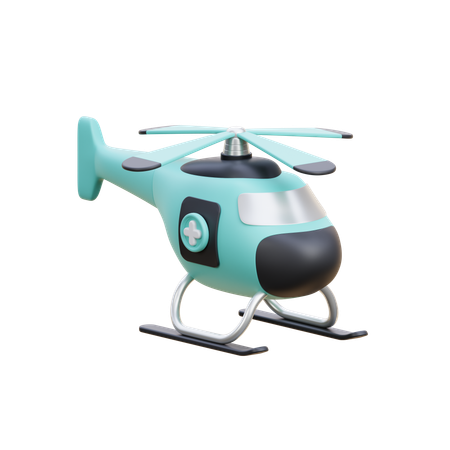 Hélicoptère d'urgence  3D Icon