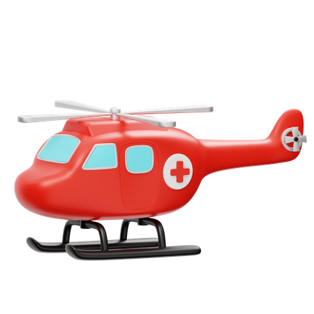 Hélicoptère d'urgence  3D Icon