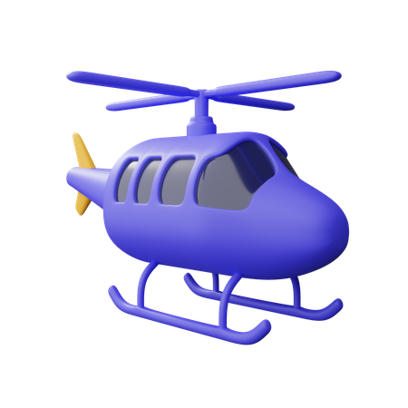 Helicóptero  3D Icon