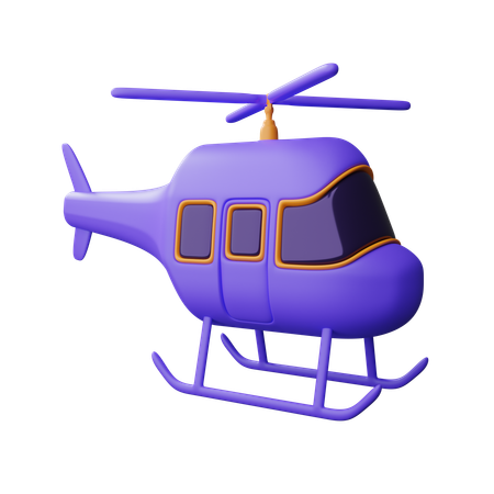 Helicóptero  3D Icon