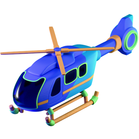 Helicóptero  3D Icon