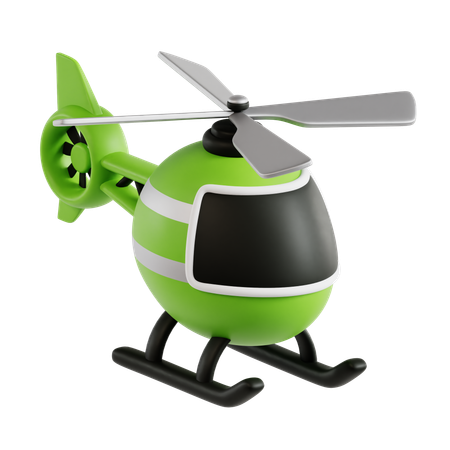 Helicóptero  3D Icon