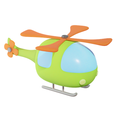 Helicóptero  3D Illustration
