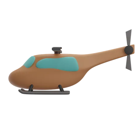 Helicóptero  3D Illustration