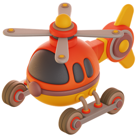 Helicóptero de juguete  3D Icon