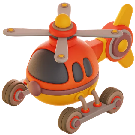 Helicóptero de juguete  3D Icon