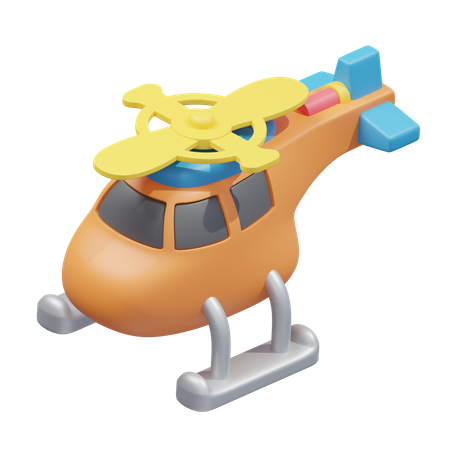 Helicóptero de juguete  3D Icon