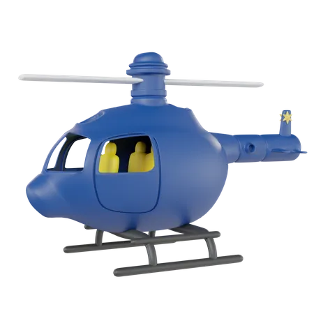 Helicóptero da polícia  3D Icon