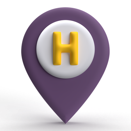 Helipad Location  3D Icon